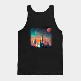 Space City Artwork Tank Top